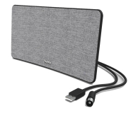 Hama “Fabric Design" Indoor Aerial, DVB-T2, Active, grey/black - 1527709 - zdjęcie 2
